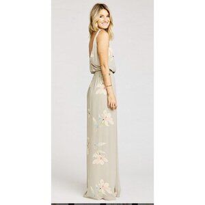 Show Me Your Mumu Kendall Maxi Dress Slit Blouse Wedding Lily Showers XS (1D)